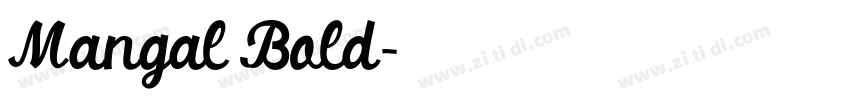Mangal Bold字体转换